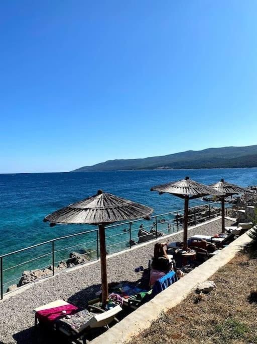 Studio Vesna With A Terrace And Sea View Rabac Eksteriør billede